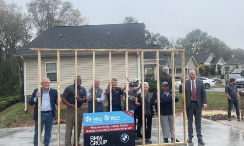 Habitat for Humanity, BMW celebrate affordable home construction in Greer